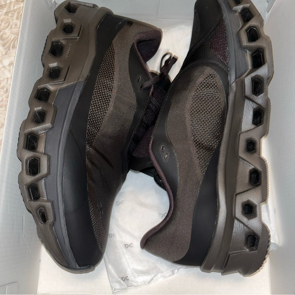 On cloud Thom Browne Men's Dark Brown & Black Chunky Mesh Sneakers